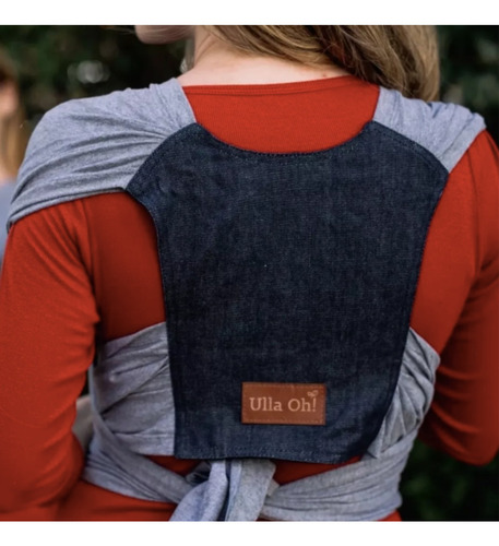 Fular Portabebe Prearmado Espalda Jean Gris Claro Ulla Oh! Gris Xl (Usado)
