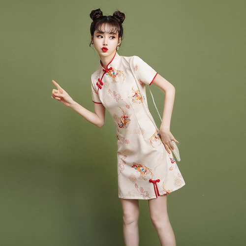 Vestido Qipao Laochuenzhang Sin Género Talle Xs