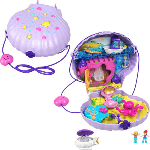 Polly Pocket Juguetes De Viaje, Juego De Bolso Con Micro Po.