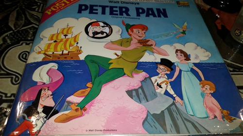 Peter Pan Walt Disney Lp Vinilo Con Insert Hojas De Cuento