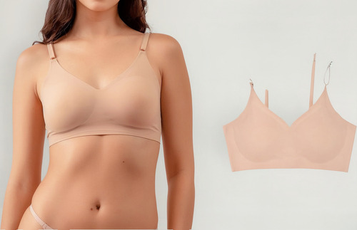 Brasier De Tirantes Ajustables Sin Costuras For Mujer