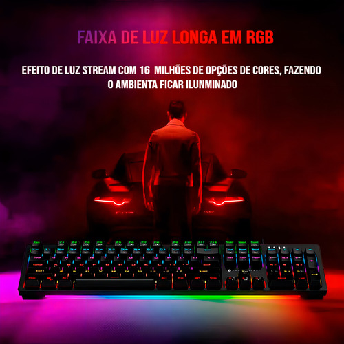Teclado Mecânico Gamer Thunderobot Kg3104c Switch Blue Usb