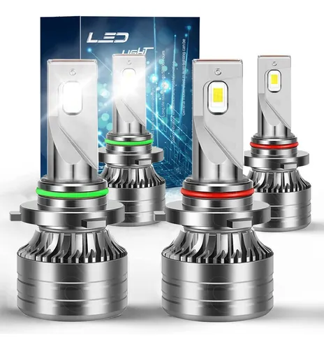 Para Dodge Kit Focos Led 9005 9006 Luz Alta/baja Canbus