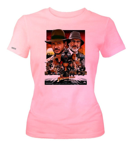 Camiseta Indiana Jones Personajes Poster Dama Mujer Ikrd