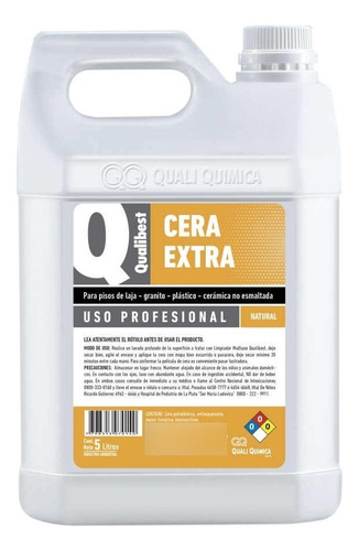 Cera Extra Natural Incoloro X 5 Lts. Qualibest Para Exterior