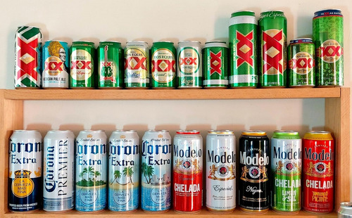 Latas De Cerveza Colección Heineken Corona Tecate Budweiser