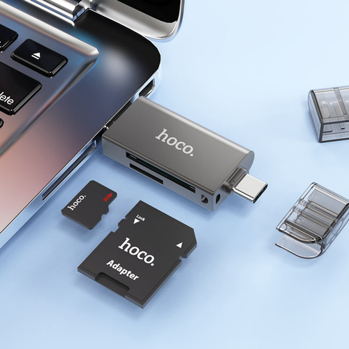 Hoco.® Hb39 Lector De Tarjetas Usb-c/a 3.0 | Sd/tf 5gbps