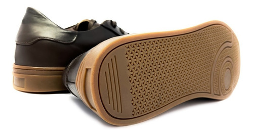 Tenis Urbano Para Caballero Estilo Sneaker Piel Genuina