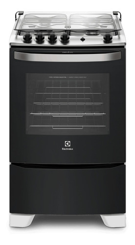 Fogão  de chão Electrolux  56LBU a gás/elétrico 4 queimadores  branco 110V/220V porta com visor 69.5L