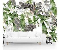 Comprar Vinilos Murales Empapelados Paisaje Tropical Leopard