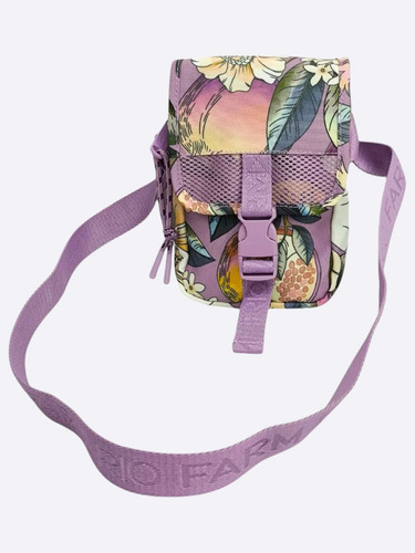 Bolsa Farm Fervo Romance Em Flor Cor Lilás