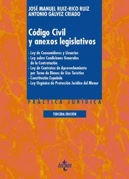 Libro Código Civil Y Anexos Legislativos De Ruiz Rico Ruiz J