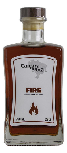 Cachaça Fire 750ml Caiçara Brazil