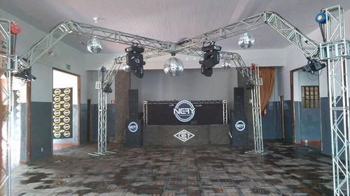 Treliças Kit Trave Box Truss Q20 Aço 2,75x3,5m Curva