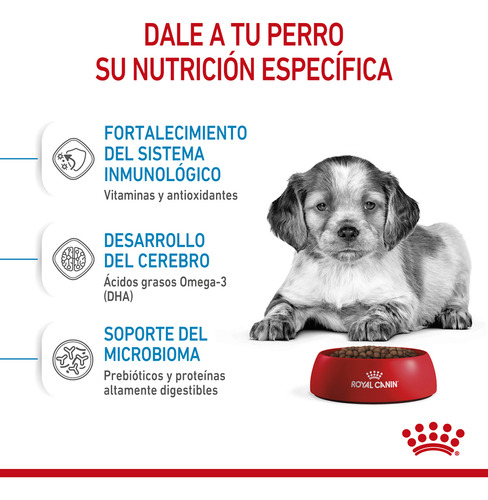 Alimento Royal Canin Size Health Nutrition Medium Puppy para perro cachorro de raza mediana sabor mix en bolsa de 15 kg
