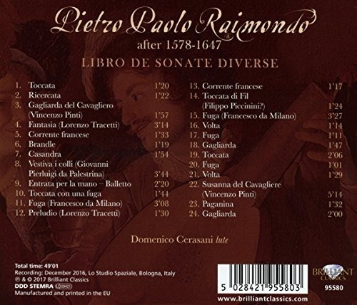 Liuto / Cerasani Raimondo Manuscript / Libro De Sonate Diver