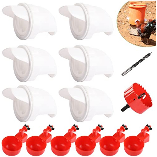 Kit De Comederos Y Bebederos Pollos, 6 Pcs, Comederos A...