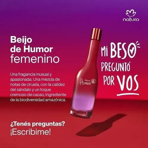 Imagen 2 de 2 de Natura Beijo De Humor Femenino Eau De Toilette 75ml