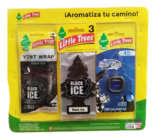 Aromatizante Little Trees Para Auto Pack De 3