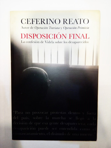 Disposición Final - Ceferino Reato - Sudamericana