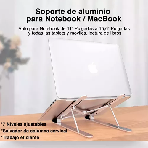 Soporte Notebook Plegable Aluminio Portátil Base Tablet Mac