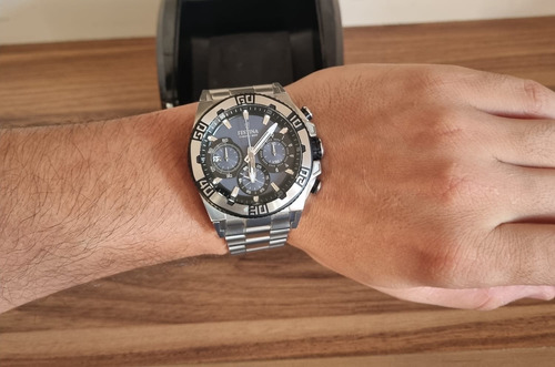Reloj Festina F16658.3 Tour De France Crono Bike Acero Acero Azul Aero (Usado)