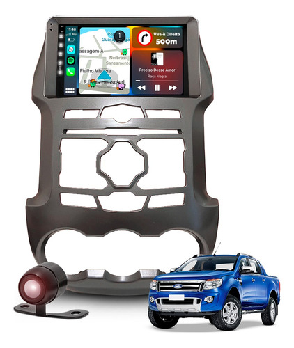 Multimídia Ford Ranger 2012 2013 2014 2015 2016 Gps Carplay