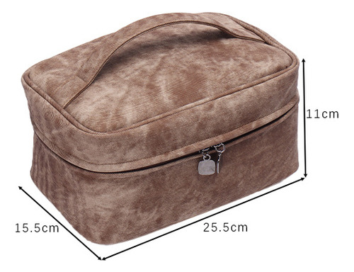 Bolsa De Maquillaje Multifuncional Con Textura Vaquera Espac