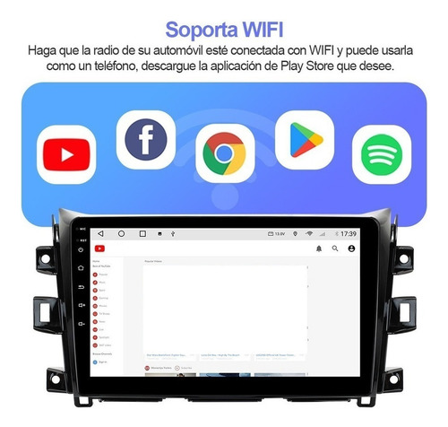 Estéreo Cámara For Nissan Np300 Frontier 2016-2022 Gps Wifi
