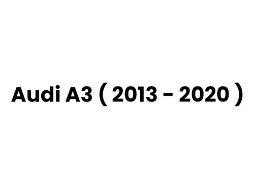Esquemas Eléctricos Audi A3 ( 2013 - 2020 )