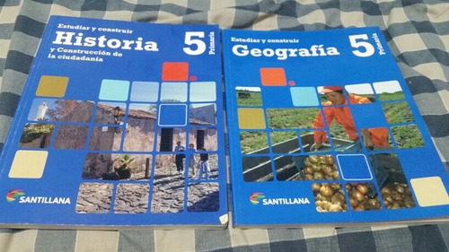  Pack Historia5 Y Geografia5 Santillana Edicion Anterior
