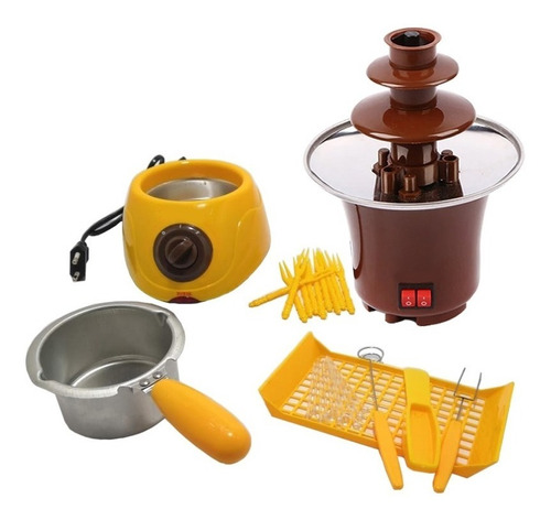 Maquina Chocolate Fondue 30 Accesorios + Cascada Chocolate 