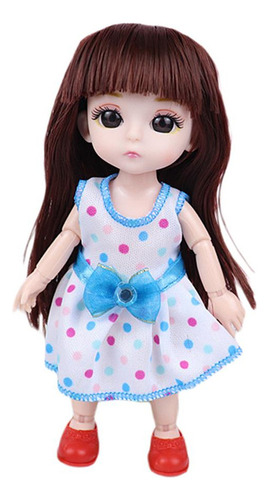 Shaoke Articulaciones 1/12 Muñeca Bjd Ojos 3d F