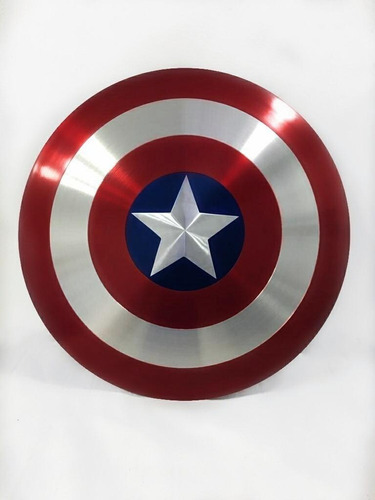 Escudo Do Capitão América De Metal 60cm