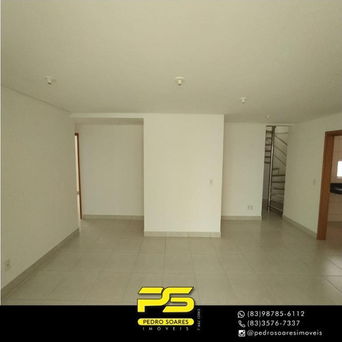 Imagem 24 de 25 de Cobertura Com 3 Dormitórios À Venda, 375 M² Por R$ 1.600.000 - Altiplano Cabo Branco - João Pessoa/pb - Co0076