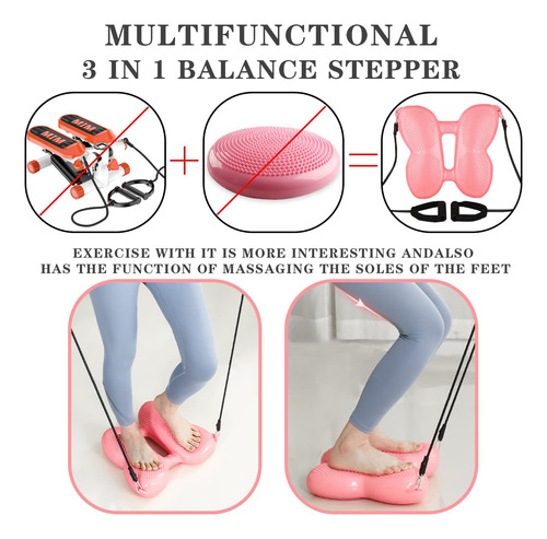 Mini Air Stepper Fitness Escalera Stepper Hogar, Entren...