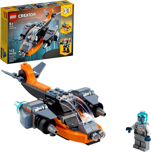 Lego Creator 3 En 1 Cyber Drone 3111 - Juego De Const 113 Pz