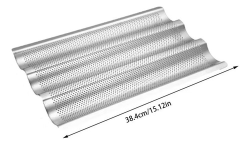 Molde Para Hornear Pan Francés, 3 Ondas, Antiadherente, Acer