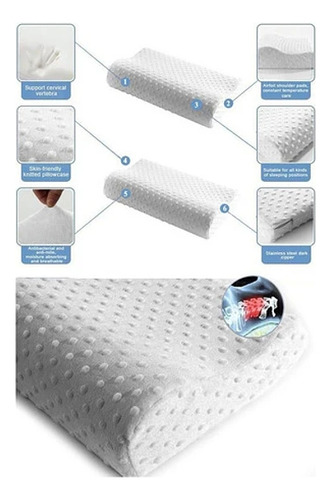 Pack 2 Almohadas Cervicales Viscoelásticas Memoria Descanso