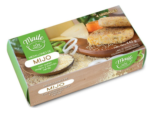 Medallones De Mijo Maite Cocina Con Alma 440 Gr X2 -graviola