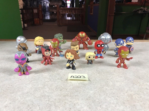 Funko Mystery Minis Marvel Super Heroes Lote 5 Minifiguras