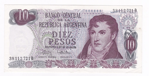 Ltb113. Diez Pesos Ley De 1975.