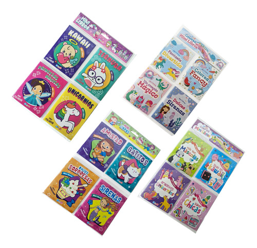 Colección De Libros Mini Para Colorear