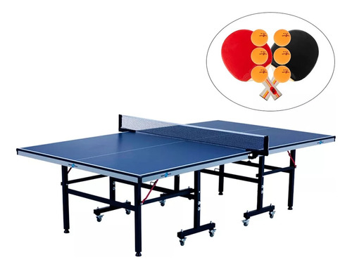 Mesa Ping Pong 16mm Sportfitness Profesional +raquetas Bolas