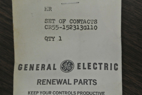 General Electric Cr55-152313g110 Contact Kit / Set / New Jjm