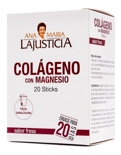 Colágeno + Magnesio Y Vitamina C Ana Maria Lajusticia Sticks