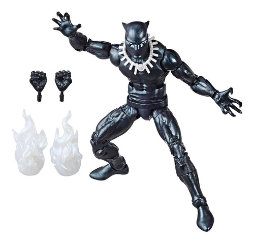 Figura De Pantera Negra Coleccion Marvel Retro De 6 Pulgada