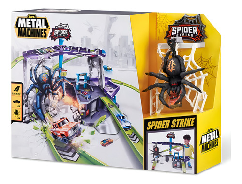 Pista De Autos Zuru Spider Strike Metal Machines Gigante