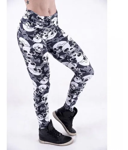 Calca legging sales caveira mexicana