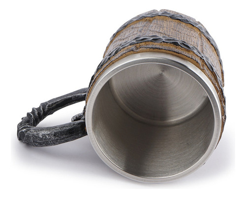 Taza For Beber Cerveza De Barril De Té De Madera Estilo 2
